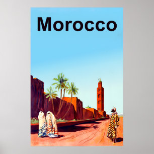Poster de voyage Maroc