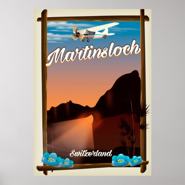 poster de voyage Martinsloch Suisse (Devant)