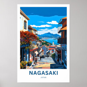 Poster de voyage Nagasaki Japon
