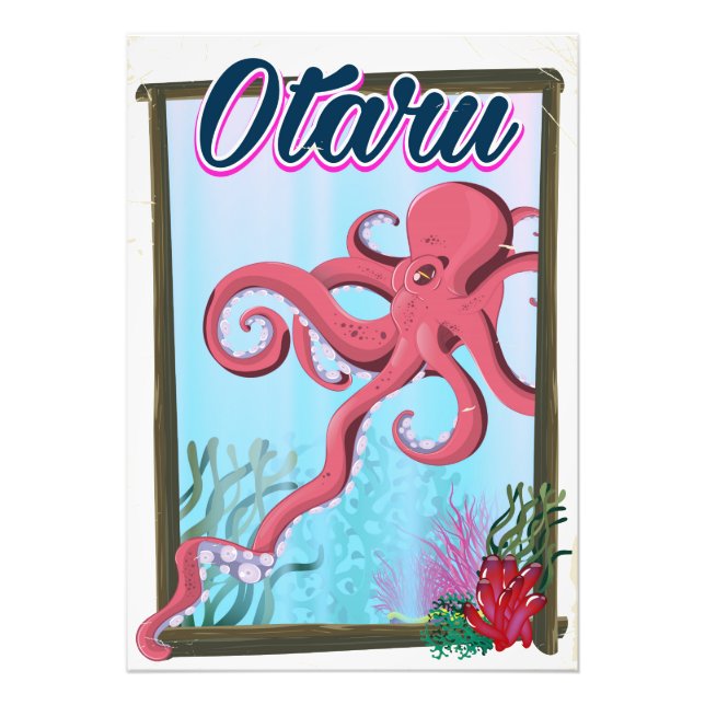 Poster de voyage Otaru Japan Squid (Devant)