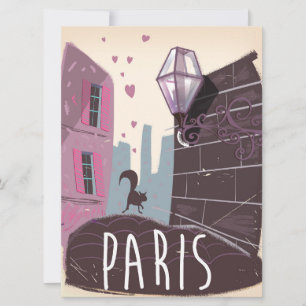 Poster de voyage Paris Vintage.