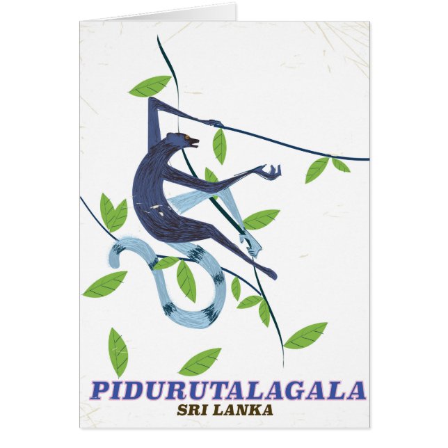 Poster de voyage Pidurutalagala Sri Lanka. (Devant)