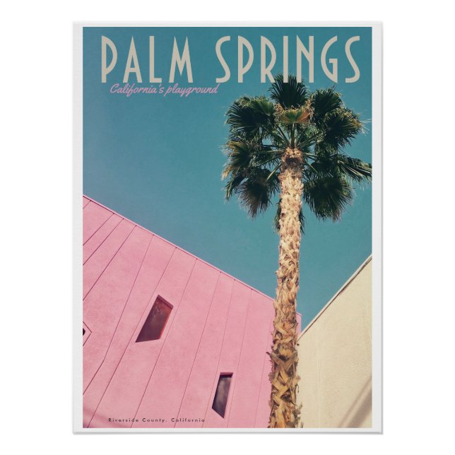 Poster de voyage Retro Palm Springs (Devant)
