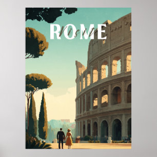 Poster de voyage Rome - Colisée Art Mur