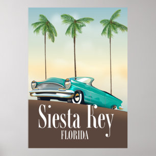 Poster de voyage Siesta Key Florida