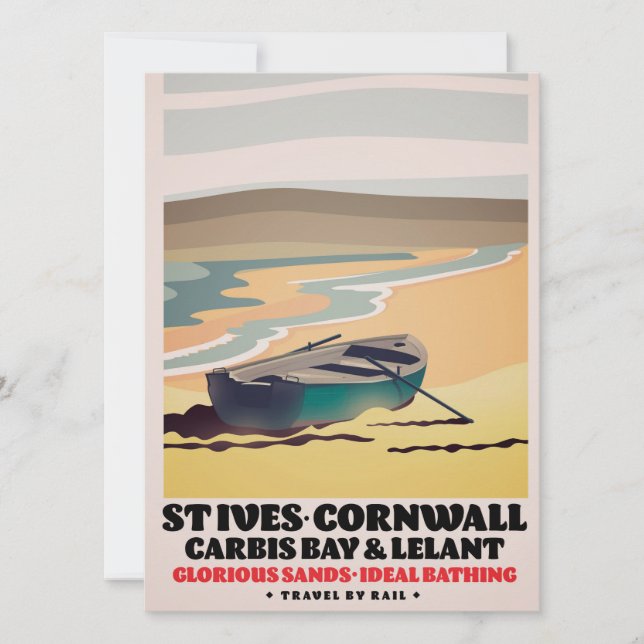 Poster de voyage St Ives Cornwall (Devant)