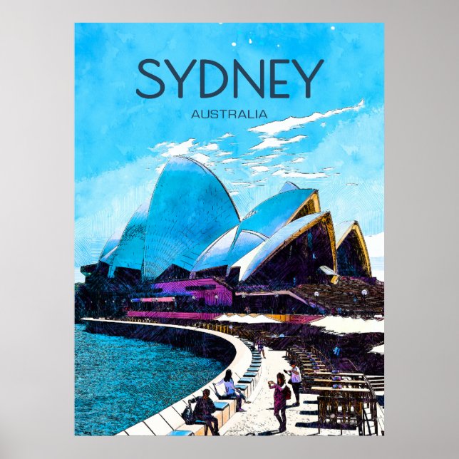 Poster de voyage Sydney (Devant)