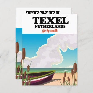 poster de voyage Texel Pays-Bas