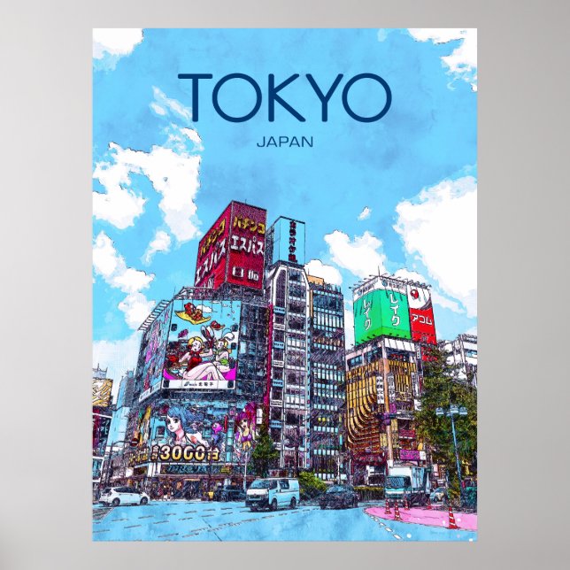 Poster de voyage Tokyo (Devant)