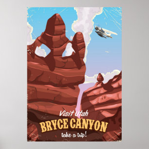 Poster de voyage vintage Bryce Canyon