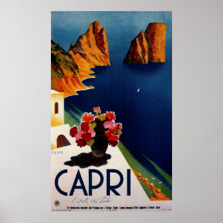 Poster de voyage vintage Capri