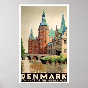 Poster de voyage vintage Danemark