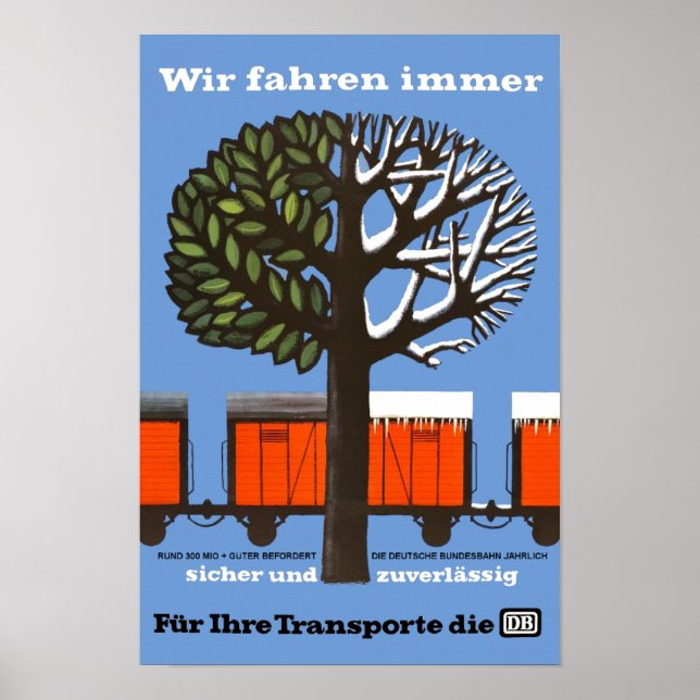 poster de voyage vintage des chemins de fer fédéra (Devant)