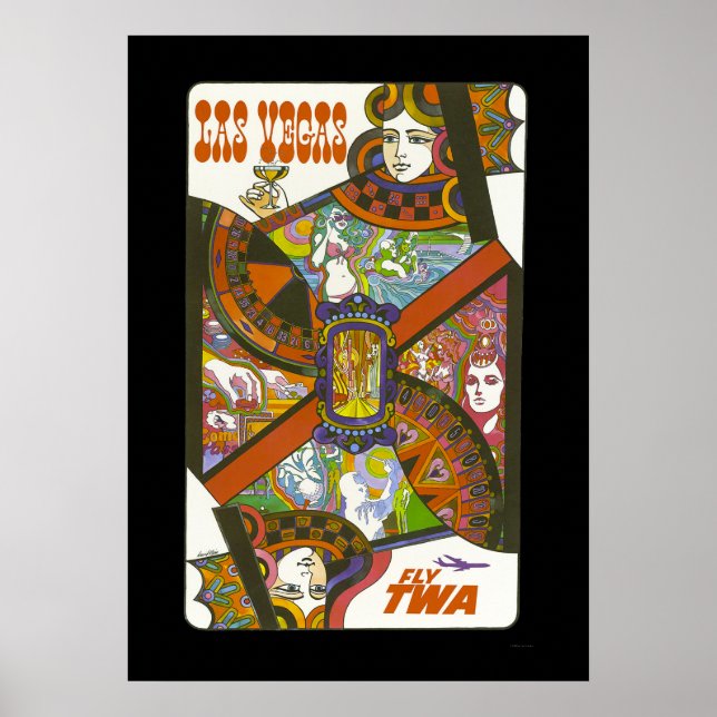 Poster de voyage vintage Las Vegas (Devant)