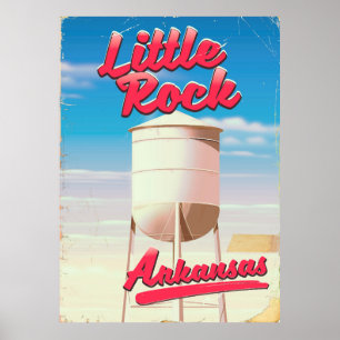 Poster de voyage vintage Little Rock, Arkansas