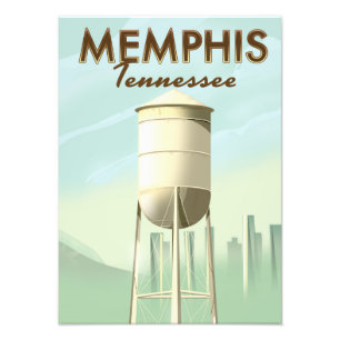 poster de voyage vintage Memphis Tennessee