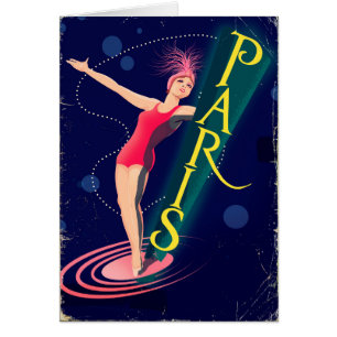 poster de voyage vintage Paris Club