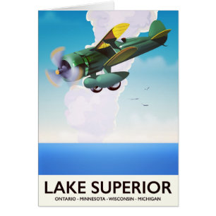 Poster de voyage vintage pour accessoires du lac S