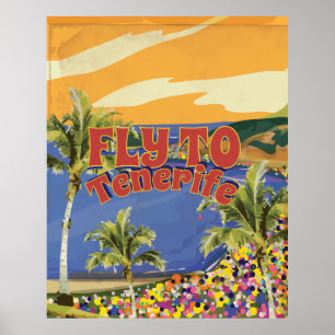 Poster de voyage vintage pour Tenerife