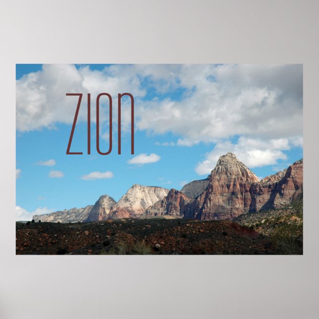 Poster de voyage Zion Shadows (Devant)