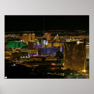 Poster de vue aérienne Las Vegas Strip
