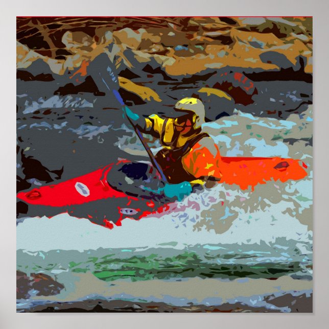 Poster de Whitewater Kayak (Devant)