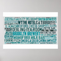 Poster de Williamsburg Brooklyn Hipster Hotspots