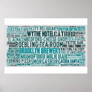 Poster de Williamsburg Brooklyn Hipster Hotspots