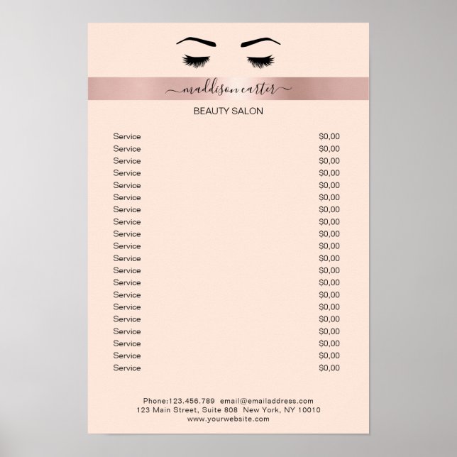 Poster de Wimpern Augenbrauen (Devant)