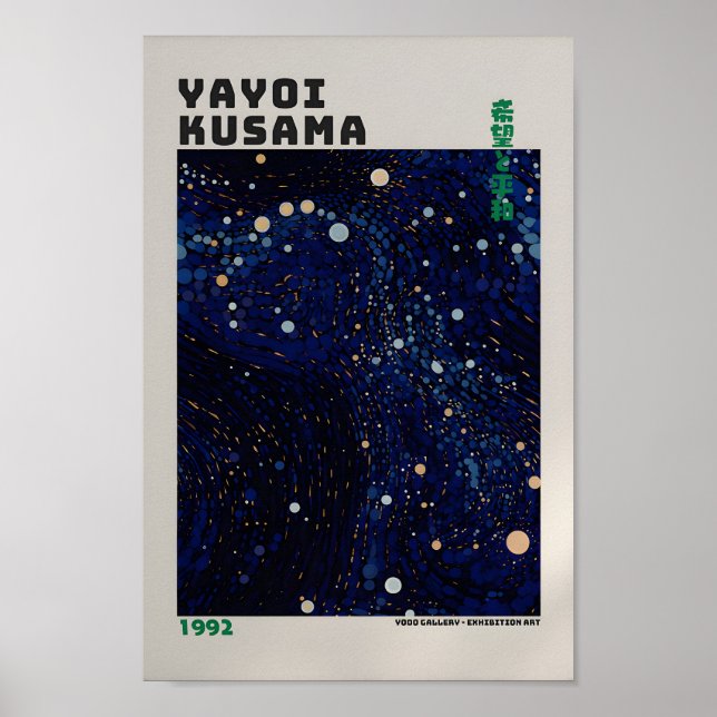 Poster de Yayoi Kusama - Abstrait Yayoi Kusama Imp (Devant)