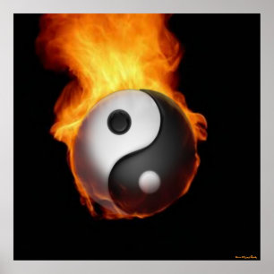 Poster de Yin Yang sur Fire
