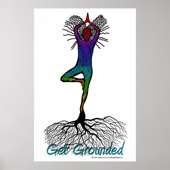 Poster de yoga (Devant)