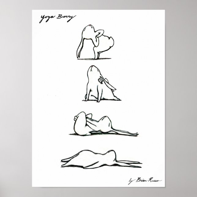 Poster de Yoga Bunny (Devant)