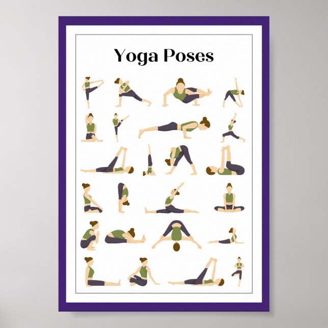 Poster de Yoga Pick a Pose Brain Break Poster (ble (Devant)