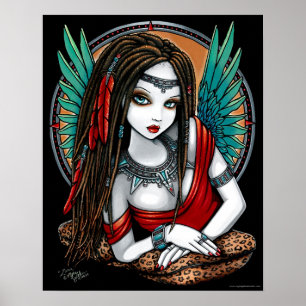 Poster de Zaria Tribal Aztec Mesoamerica Angel
