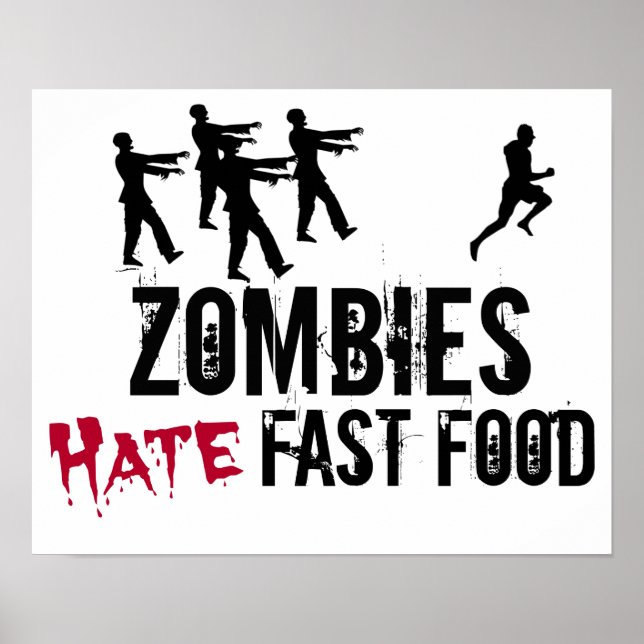 Poster de Zombies Hate Fast Food (Devant)
