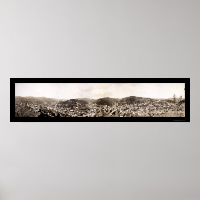 Poster Deadwood, Dakota du Sud Photo 1909 (Devant)