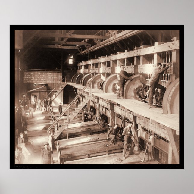 Poster Deadwood Terra Gold Stamp Mill SD 1888 (Devant)