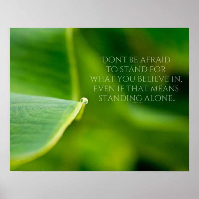 Poster debout (Devant)