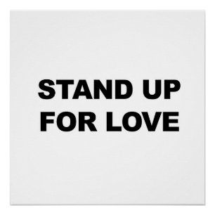 Poster Debout pour l'AMOUR