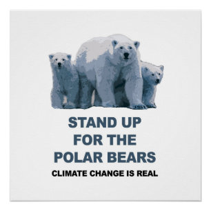 Poster Debout pour les ours polaires
