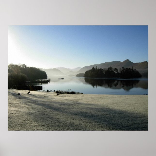 Poster Décembre Matin à Derwentwater (Devant)