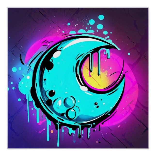 Poster Déchets lunaires (Devant)