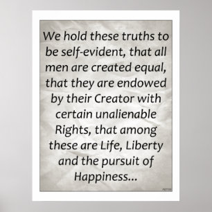 Poster Déclaration d'indépendance