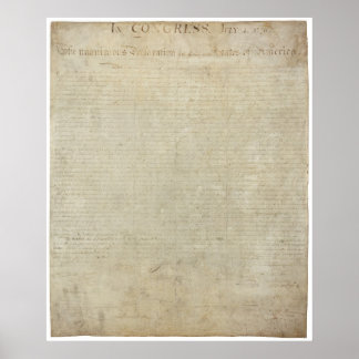 Poster Déclaration d'indépendance Imprimer
