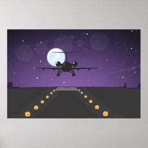 Poster décollage d'avion