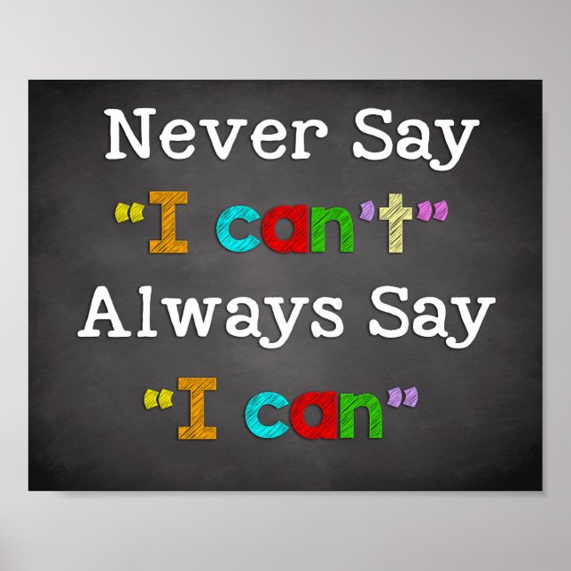 Poster Décor En Classe, Citations En Classe, Inspiration (Devant)