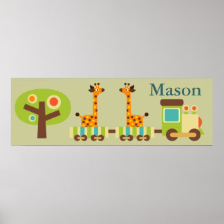 Poster Décor mignon personnalisé pour les enfants