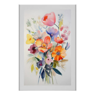 Poster Décor mural floral contemporain Art # 1