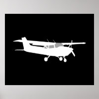 Décor volant Silhouette Cessna Classique de l'aéro